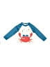 Unbranded 100% Polyester Blue Rash Guard 9-12 MO / 12 MO - photo 1