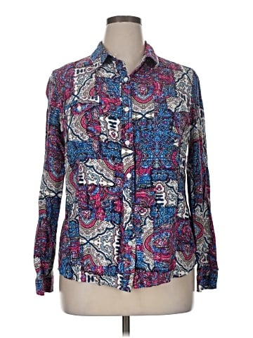 Jones New York Sport Long Sleeve Button-Down Shirt (view 1)