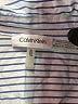 Calvin Klein Stripes Blue 3/4 Sleeve Button-Down Shirt Size XL - photo 7