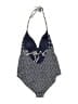 Boden 100% Polyurethane Tweed Blue One Piece Swimsuit Size 14 - photo 2