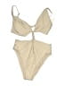 Splendid Solid Tan Two Piece Swimsuit Size M - photo 1