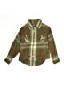 Burberry 100% Cotton Plaid Green Long Sleeve Button-Down Shirt Size 4 - photo 1