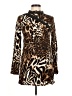 Reclaimed Vintage 100% Viscose Animal Print Brown Long Sleeve Top Size 6 - photo 1