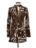 Reclaimed Vintage 100% Viscose Animal Print Brown Long Sleeve Top Size 6 - photo 2