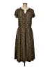 Talbots Animal Print Brown Casual Dress Size M - photo 1