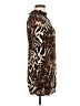Reclaimed Vintage 100% Viscose Animal Print Brown Long Sleeve Top Size 6 - photo 4
