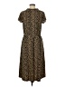 Talbots Animal Print Brown Casual Dress Size M - photo 2