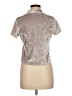 Acemi Metallic Silver Short Sleeve Turtleneck Size M - photo 2