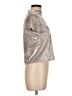 Acemi Metallic Silver Short Sleeve Turtleneck Size M - photo 4