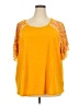 Cato Yellow Short Sleeve Top Size 2X (estimated) - photo 1