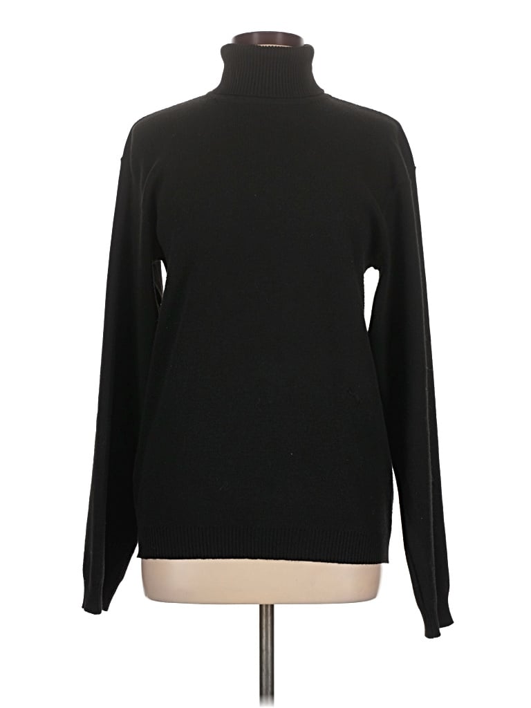 Pre-owned Unbranded Turtleneck Sweater In Black