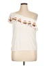 Red Camel Ivory Short Sleeve Top Size XL - photo 1
