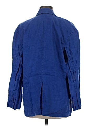 Madewell Double-Breasted Crossover Blazer in 100% Linen (view 2)
