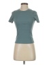 Shein 100% Polyester Teal Short Sleeve Turtleneck Size XS - photo 1