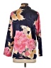 Natori 100% Polyester Floral Blue 3/4 Sleeve Blouse Size S - photo 2