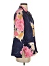 Natori 100% Polyester Floral Blue 3/4 Sleeve Blouse Size S - photo 4