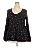 Torrid Black Long Sleeve Blouse Size 2X Plus (2) - photo 1