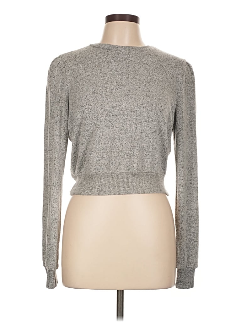 Pre-owned Out From Under Turtleneck Sweater In Silver