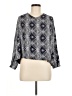 Roxy 100% Viscose Gray Long Sleeve Blouse Size M - photo 1