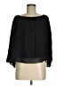Maven West 100% Cupro Black 3/4 Sleeve Blouse Size M - photo 1