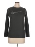 Nike 100% Polyester Gray Long Sleeve T-Shirt Size L - photo 1