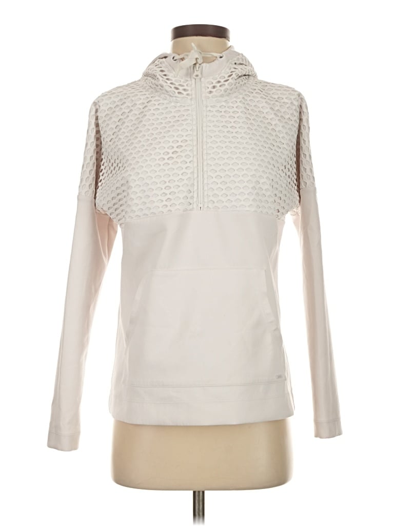 Pre-owned Uniquely Lorna Jane Sweatshirt In White