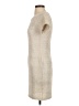 Collective Concepts 100% Polyester Metallic Ivory Casual Dress Size XS - photo 5