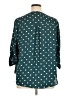 Torrid 100% Polyester Polka Dots Teal 3/4 Sleeve Blouse Size 1X Plus (1) - photo 2