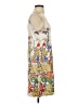 Unbranded 100% Polyester Print Ivory Casual Dress Size S - photo 4