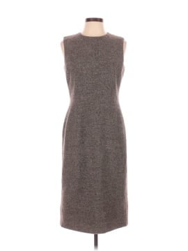 slim fit dress slacks Barney's New York - Gold Metallic A-Line Dress w/ Belt Detail Sz 6