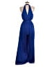 Express 100% Polyester Solid Blue Jumpsuit Size M - photo 2