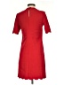 H&M Solid Red Casual Dress Size XS - photo 2