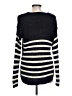 Alya Stripes Black Pullover Sweater Size L - photo 2