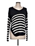 Alya Stripes Black Pullover Sweater Size L - photo 1