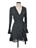Storia Stripes Gray Cocktail Dress Size S - photo 1