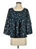 J.Jill Teal 3/4 Sleeve Blouse Size XS - photo 1