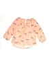 Scooter Brown 100% Polyester Pink Long Sleeve Henley Size 7 - 8 - photo 1