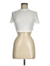Shein Ivory Short Sleeve Turtleneck Size 6 - photo 1