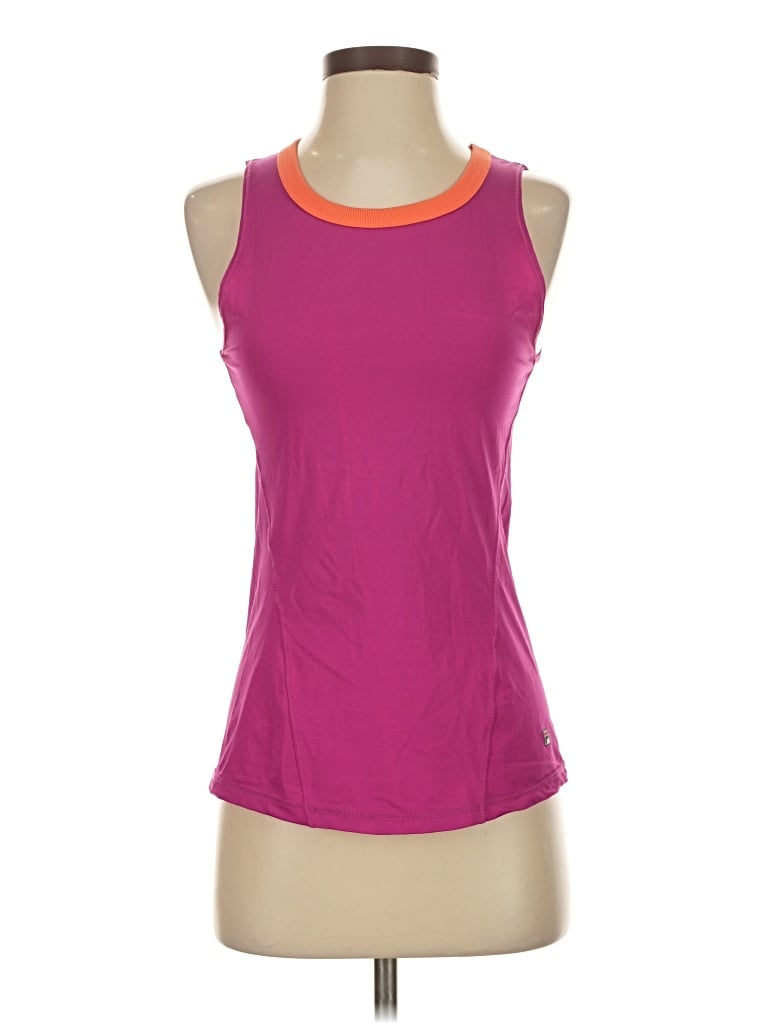 Pre-owned Fila Sleeveless Top Pink Halter Neckline Tops