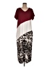 Unbranded Graphic Burgundy Casual Dress Size M - photo 1