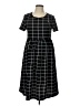 Shein Argyle Black Casual Dress Size L - photo 1