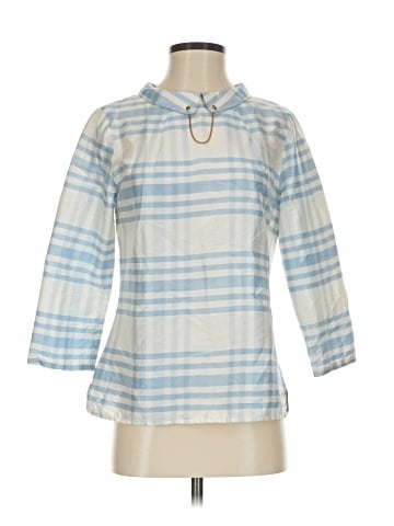 Devon Baer 3/4 Sleeve Silk Top (view 1)