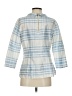 Devon Baer 100% Silk Blue 3/4 Sleeve Silk Top Size S - photo 2