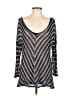 Blue Bird Chevron-herringbone Blue Pullover Sweater Size L - photo 1