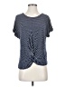 Alya Stripes Blue Short Sleeve T-Shirt Size S - photo 1