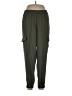 BCBGMAXAZRIA 100% Lyocell Solid Green Cargo Pants Size L - photo 1