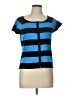 Evie Blue Short Sleeve Top Size L - photo 1