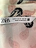 Zara 100% Polyester Print Ivory Long Sleeve Blouse Size M - photo 7