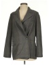 Topshop Plaid Gray Blazer Size 2 - photo 1