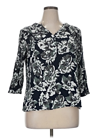 Monday Fun 3/4 Sleeve Blouse (view 1)
